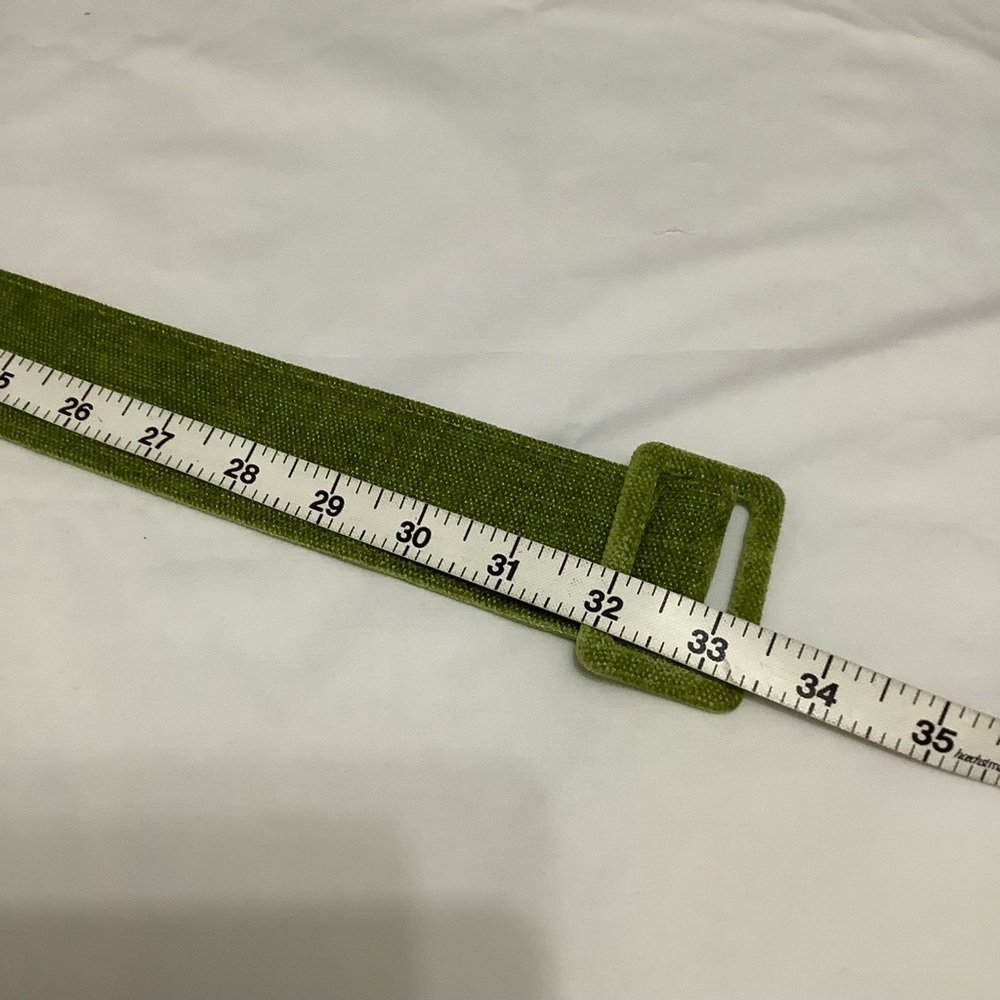 Green Velvet Belt - Picture 6 of 7